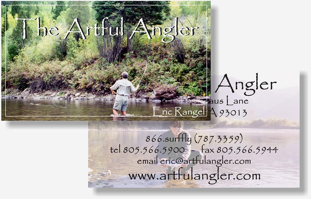 The Artful Angler business card
