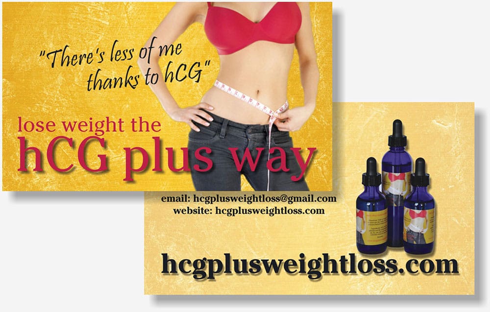 hCG Plus business card