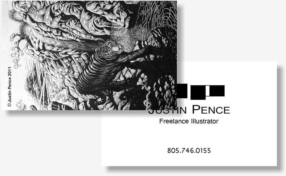 Justin Pence business card