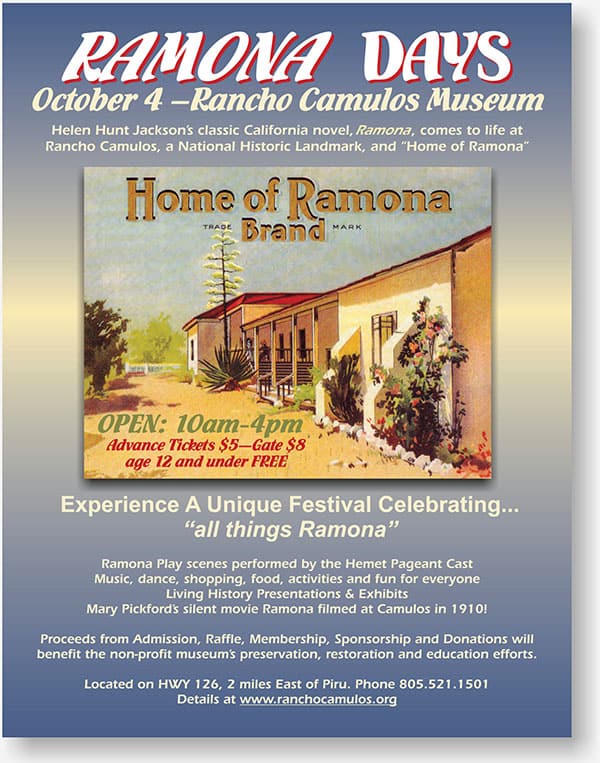 Rancho Camulos flier