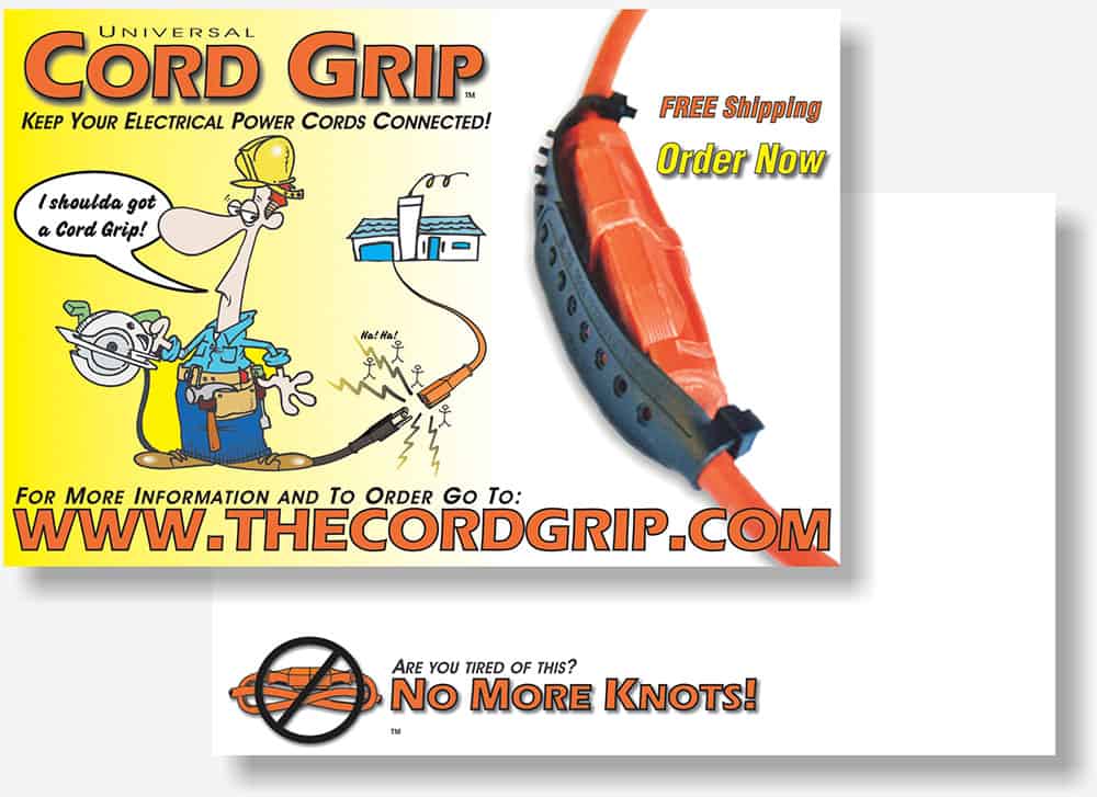 CordGrip postcard