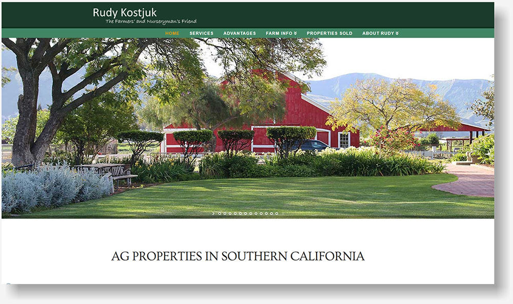 Ventura County Ag Real Estate website