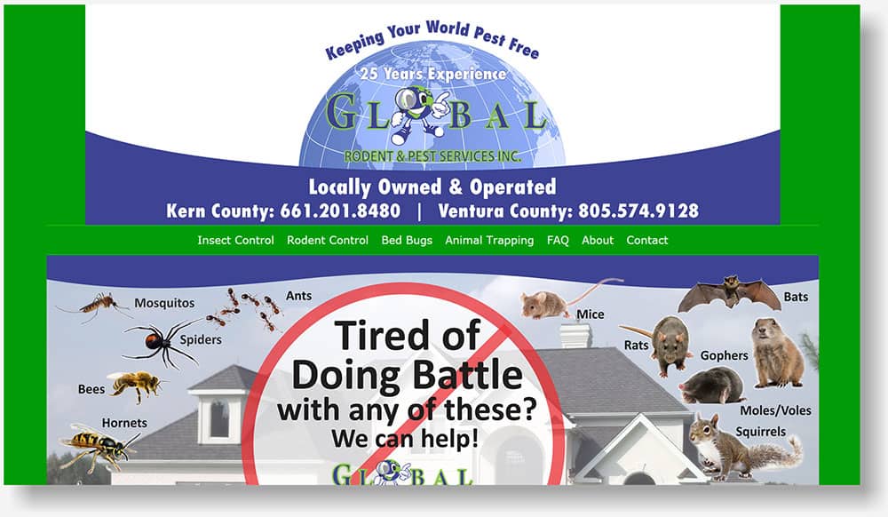 Global Rodent & Pest Control website