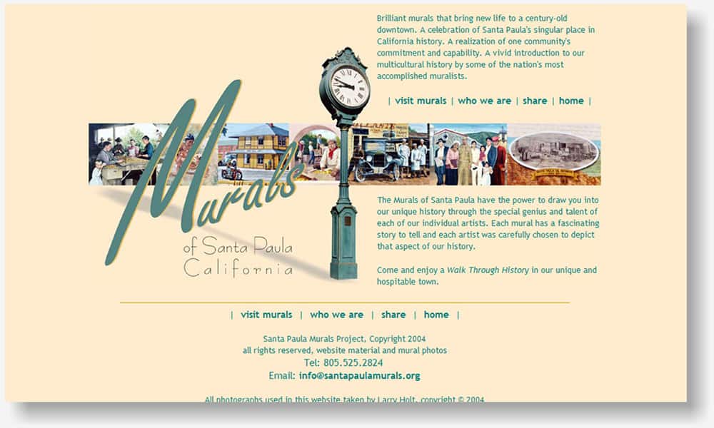 Santa Paula Murals website