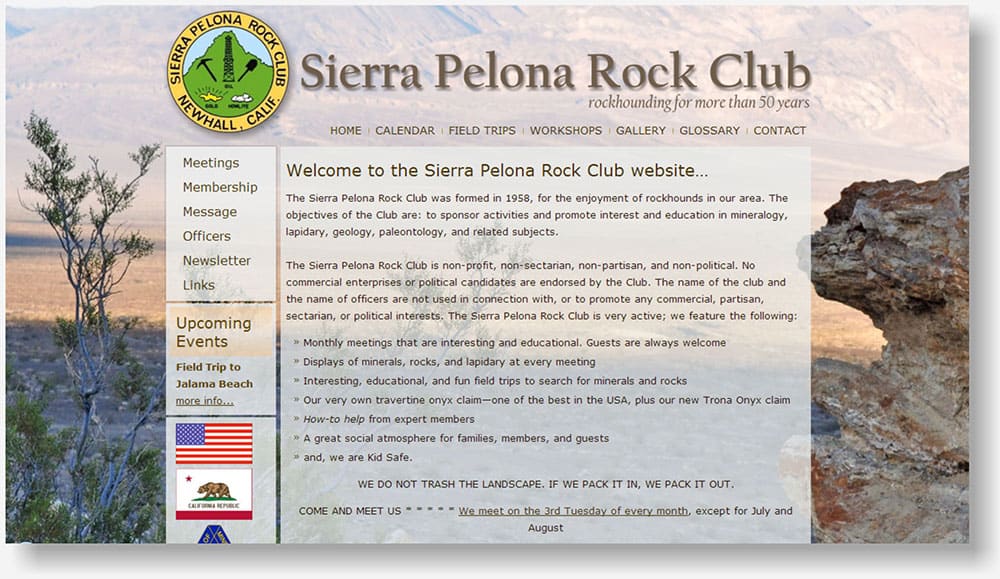 Sierra Pelona Rock Club website