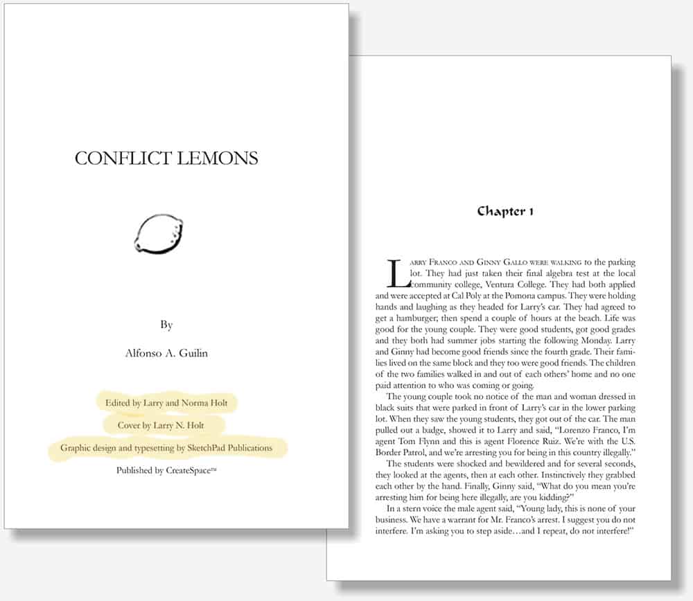 Conflict Lemons book