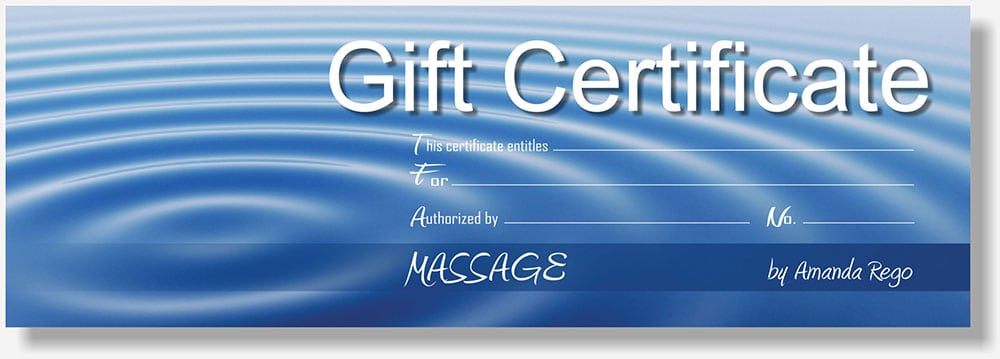 gift certificate