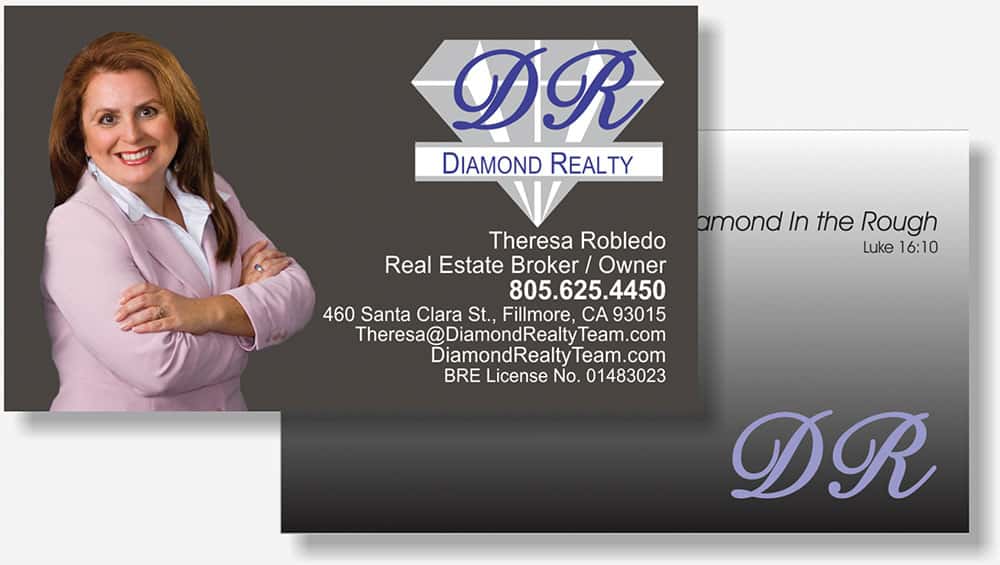 Diamond Realty business card