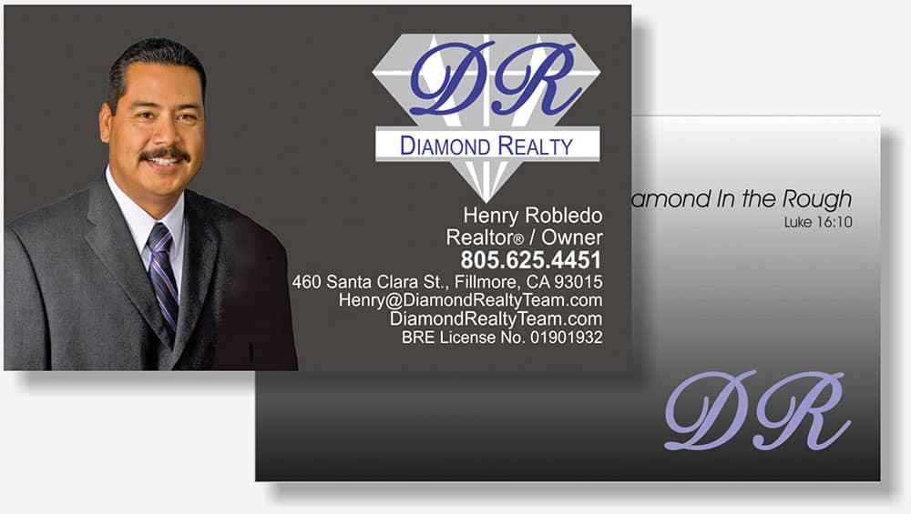 Diamond Realty business card