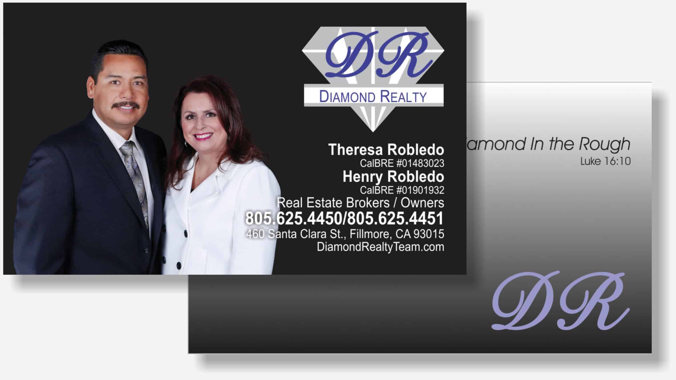 Diamond Realty business card