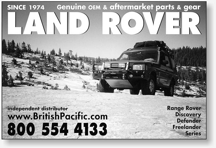 British Pacific small newspaper display ad