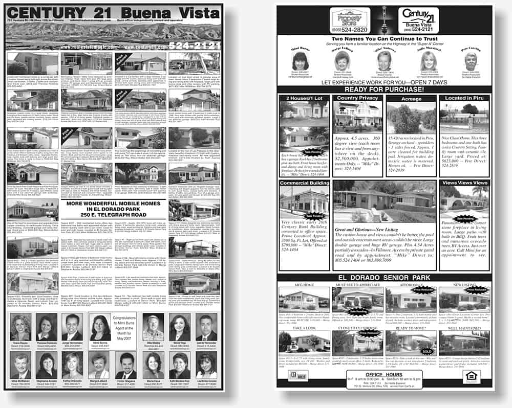 full page newspaper advertisements