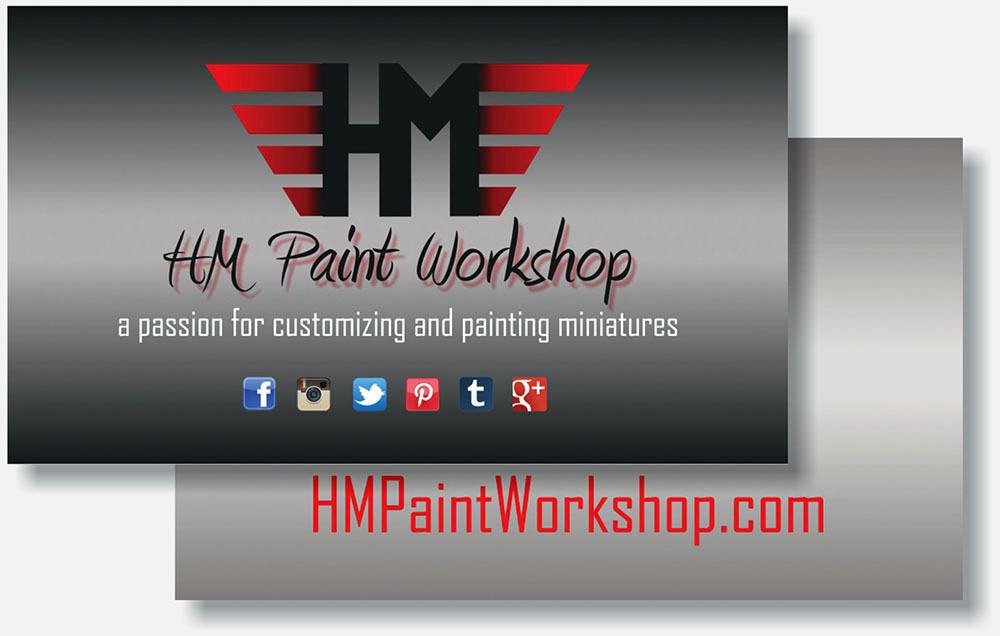 HM Paint Workshop business card