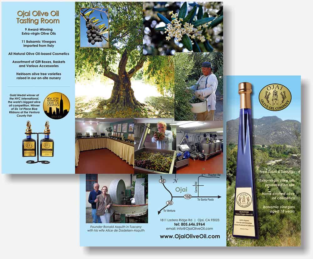 Ojai Olive Oil brochure