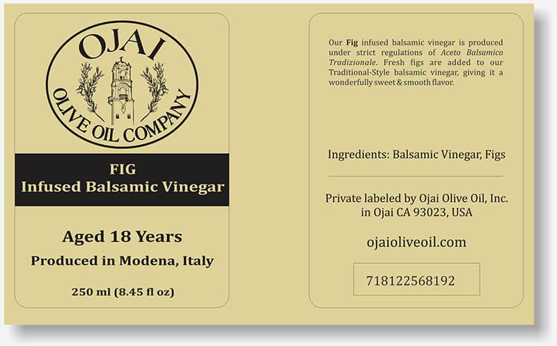 Ojai Olive Oil labels