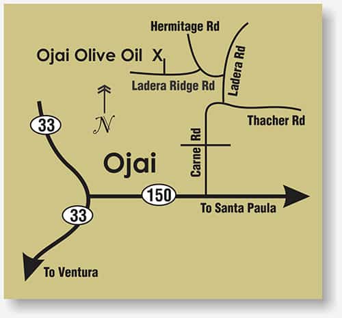 Ojai Olive Oil map