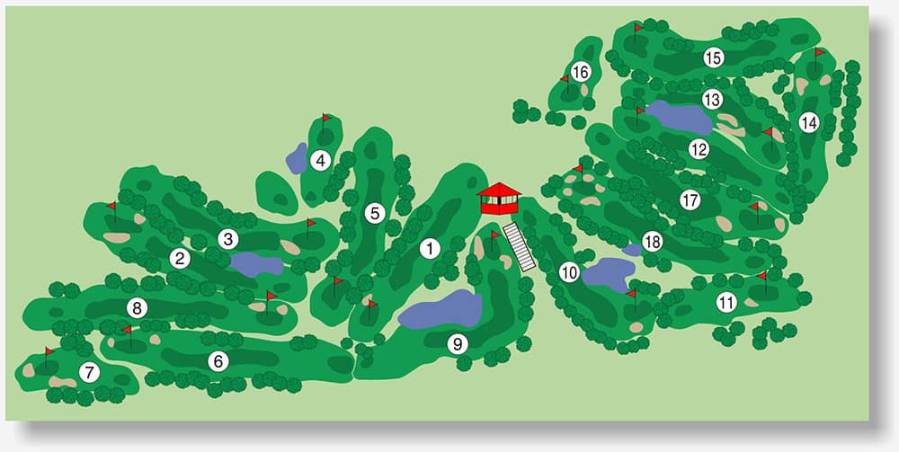 Elkins Ranch Golf Course Illustration