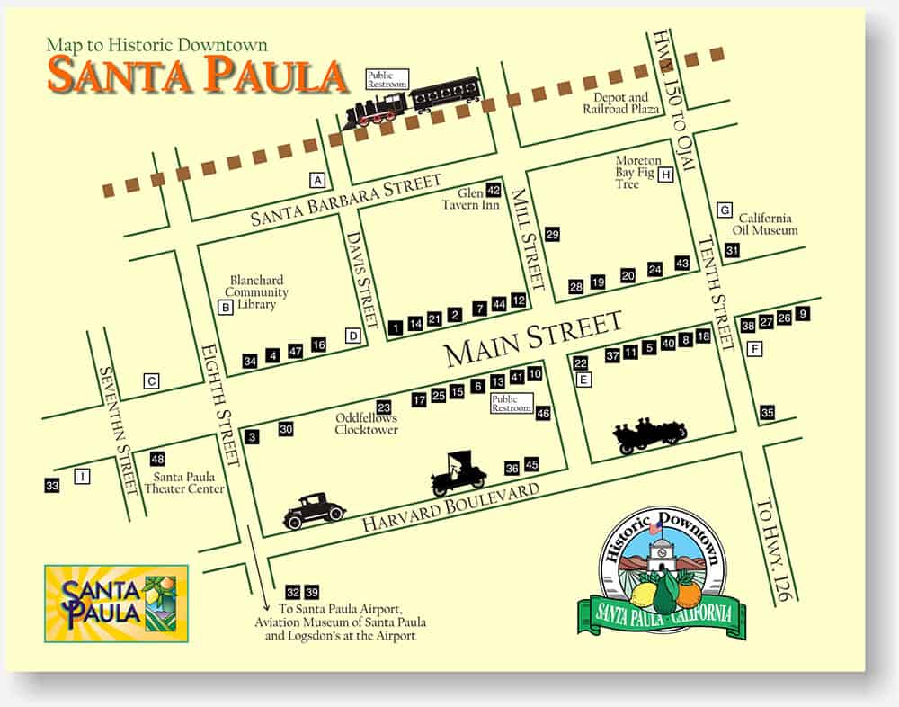 Downtown Santa Paula Illustration